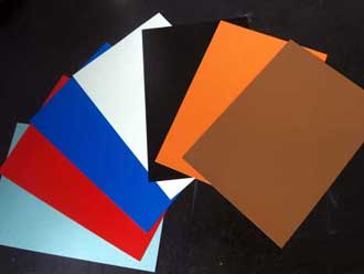 colored aluminum sheets