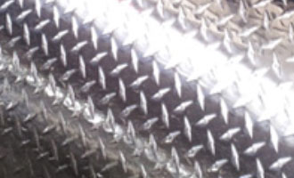 black aluminum diamond plate